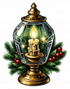 Lamparas Y Velas De Navidad