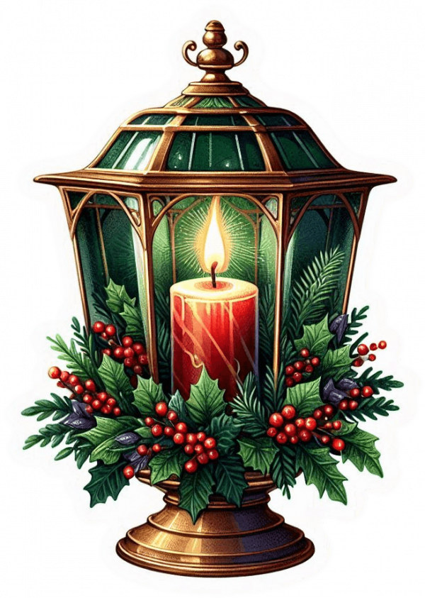 Lamparas Y Velas De Navidad