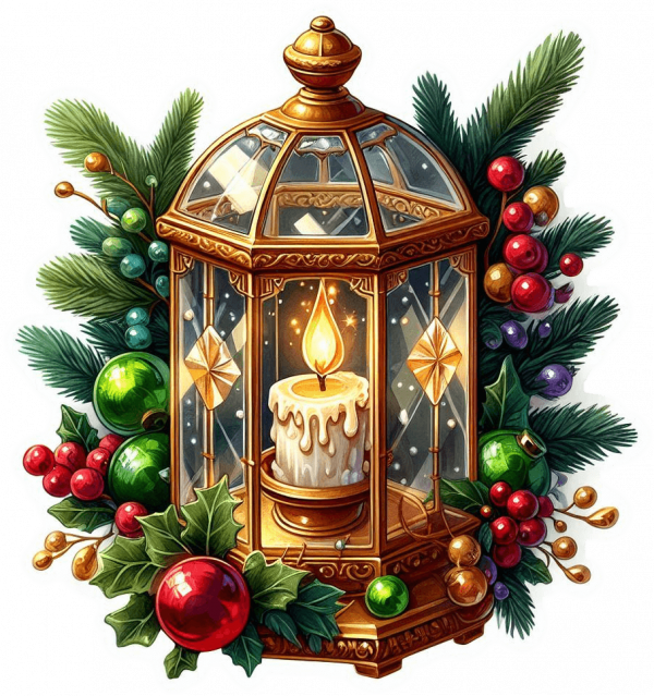 Lamparas Y Velas De Navidad