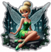 Tinker Bell En Piedra Del Bosque 02