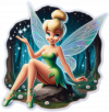 Tinker Bell En Piedra Del Bosque 03