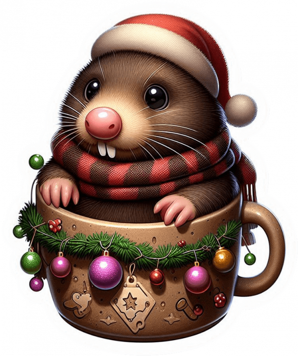 Topo Y Taza De Navidad 01