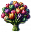 Tulipan En Ramo 01