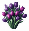 Tulipanes Violetas 04