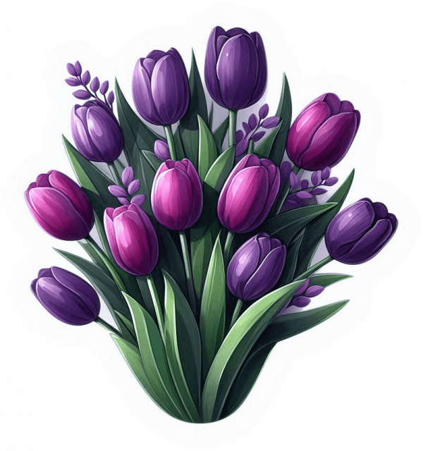Tulipanes Violetas 04