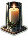 Vela Y Portavela De Navidad 14