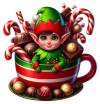 Duende Y Taza Chocolate Navidad 02