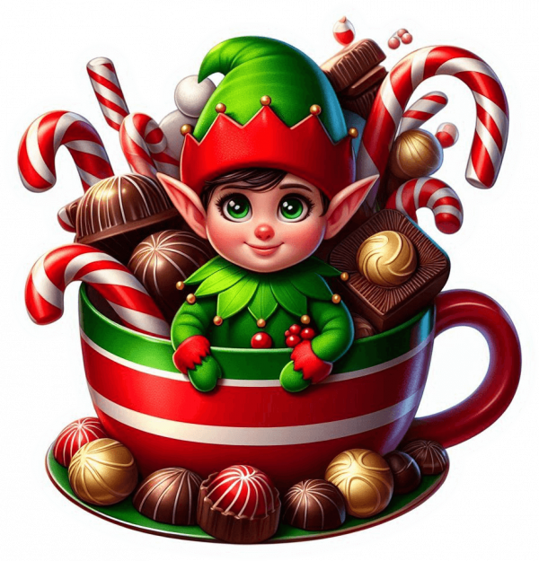 Duende Y Taza Chocolate Navidad 02