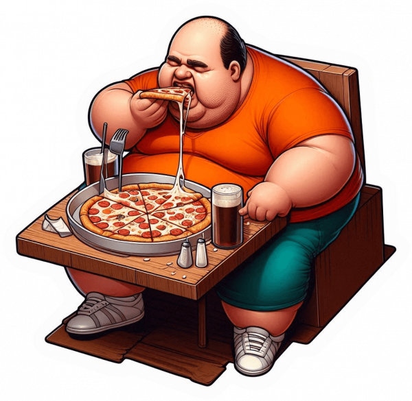 El Hombre Sin Principios Y Sin Queso En La Pizza 0