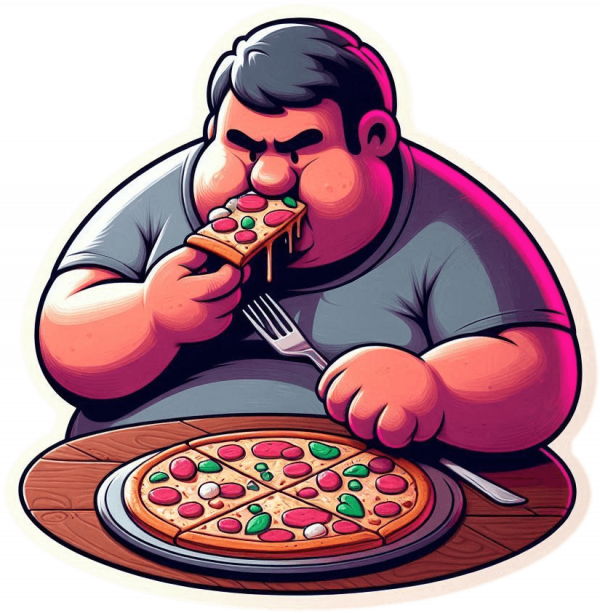 El Hombre Sin Principios Y Sin Queso En La Pizza 0