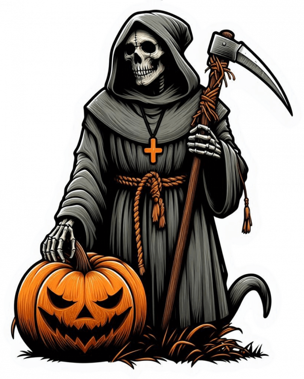 El Monje Espantajo Y La Calabaza 01