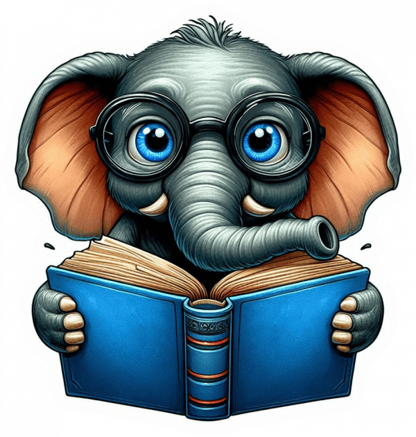 Elefante Leyendo 01
