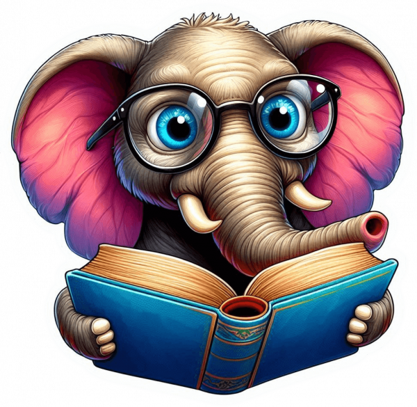 Elefante Leyendo 03