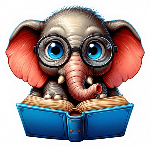 Elefante Leyendo 04