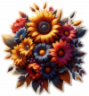 Girasol En Ramo 03