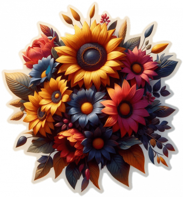 Girasol En Ramo 03