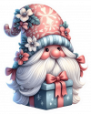 Gnomo Navideño Tonos Blancos 06