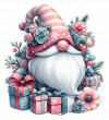 Gnomo Navideño Tonos Blancos 07