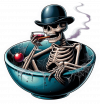 Halloween Calavera Vino 01