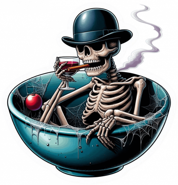 Halloween Calavera Vino 01