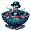 Halloween Calavera Vino 02