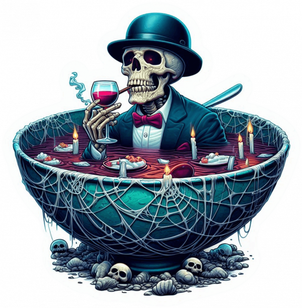 Halloween Calavera Vino 02