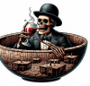 Halloween Calavera Vino 03