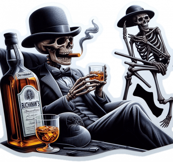 Halloween Calavera Y Whyski 02