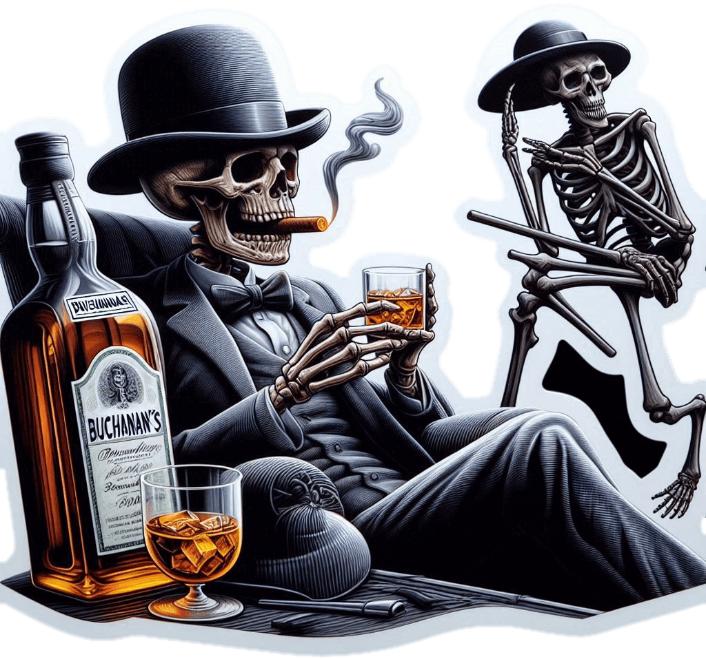 Halloween Calavera Y Whyski 02