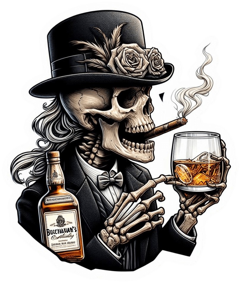 Halloween Calavera Y Whyski 06
