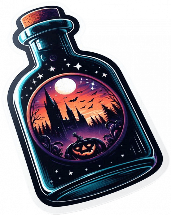 Halloween De Imagen En Botella De Posion 01