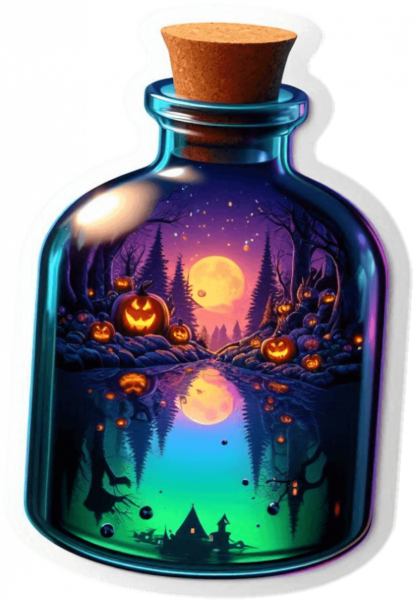 Halloween De Imagen En Botella De Posion 02