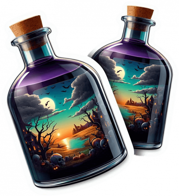 Halloween De Imagen En Botella De Posion 03