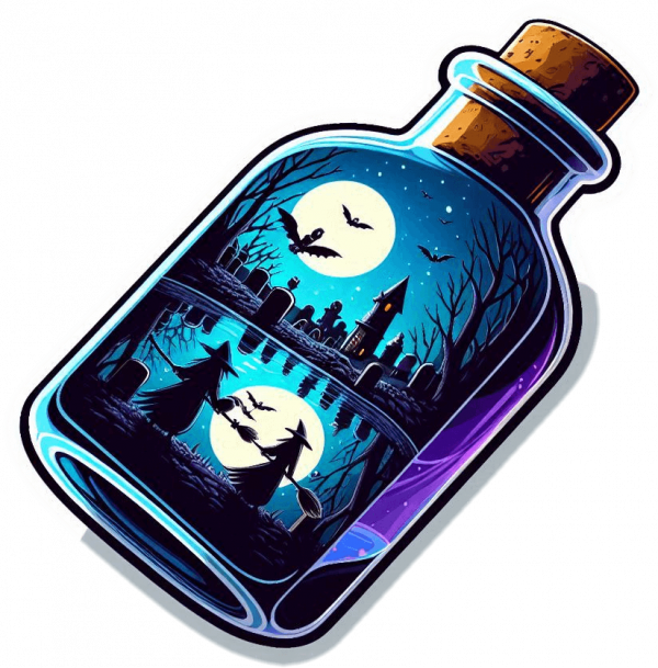 Halloween En Reflejo De Un Botellon 03