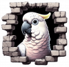 Hueco En Pared Y Cacatua 02