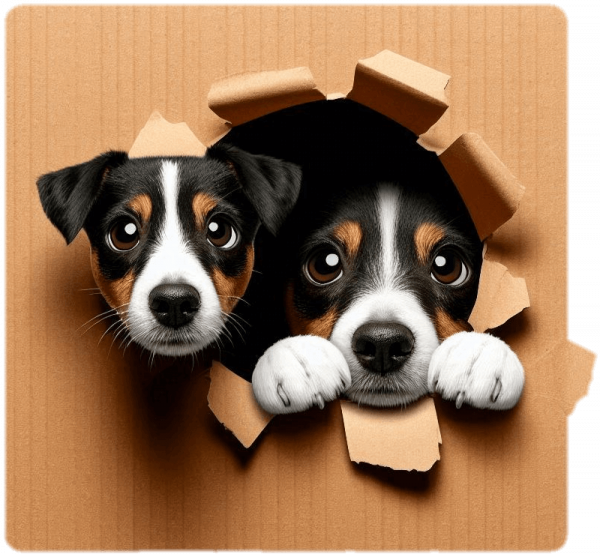 Jack Russell Hueco En Pared