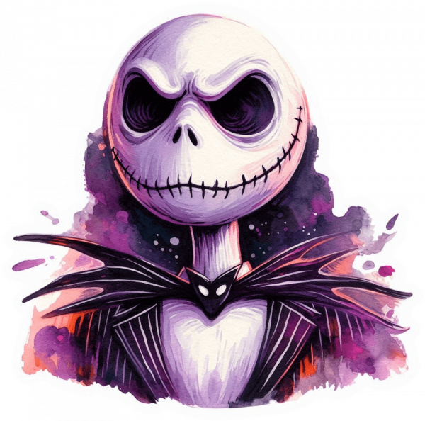 Jack Skellington En Acuarela Gaouche 02