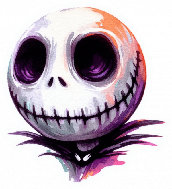Jack Skellington En Acuarela Gaouche 04