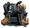 Jack Skellington Gotico En Sofa 01