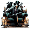 Jack Skellington Gotico En Sofa 02