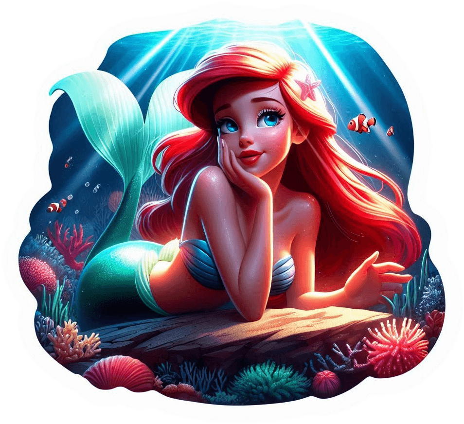 La Sirenita En Una Piedra