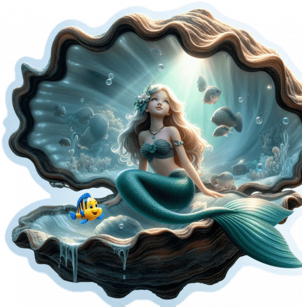 La Sirenita Y Flounder 04