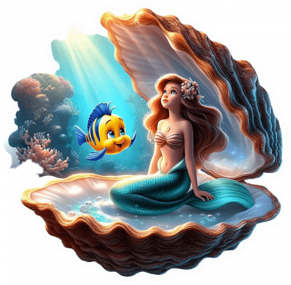 La Sirenita Y Flounder 01