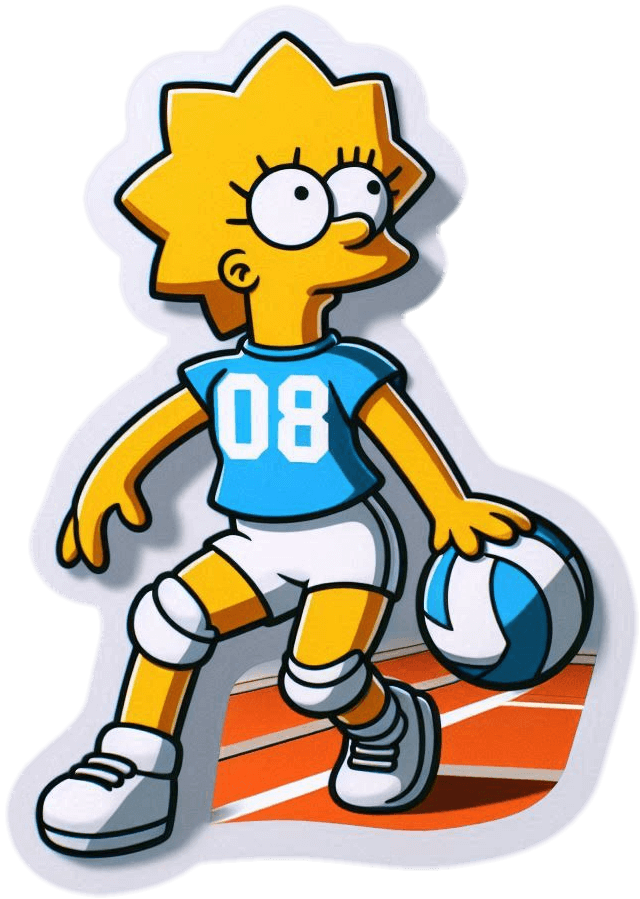 Lisa Simpson Jugando Pelota