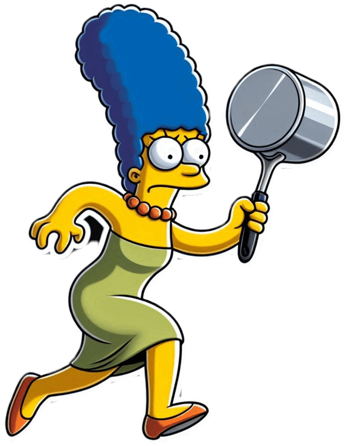 Marge Simpson Corriendo