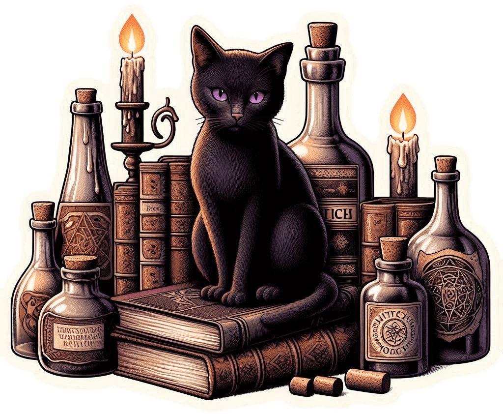 6398-Mascota de Bruja 01 Mascota De Bruja 01