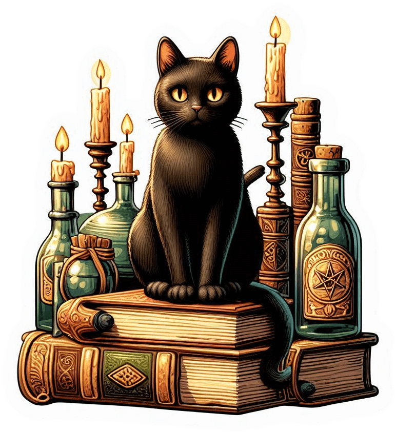 6400-Mascota de Bruja 03 Mascota De Bruja 03