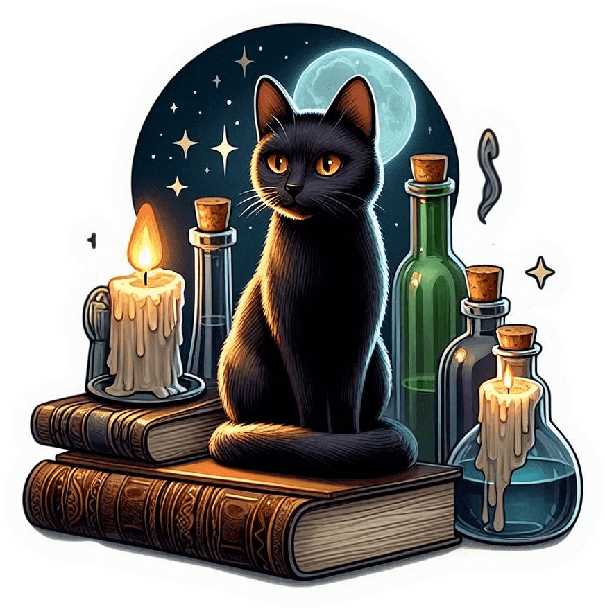 6401-Mascota de Bruja 04 Mascota De Bruja 04