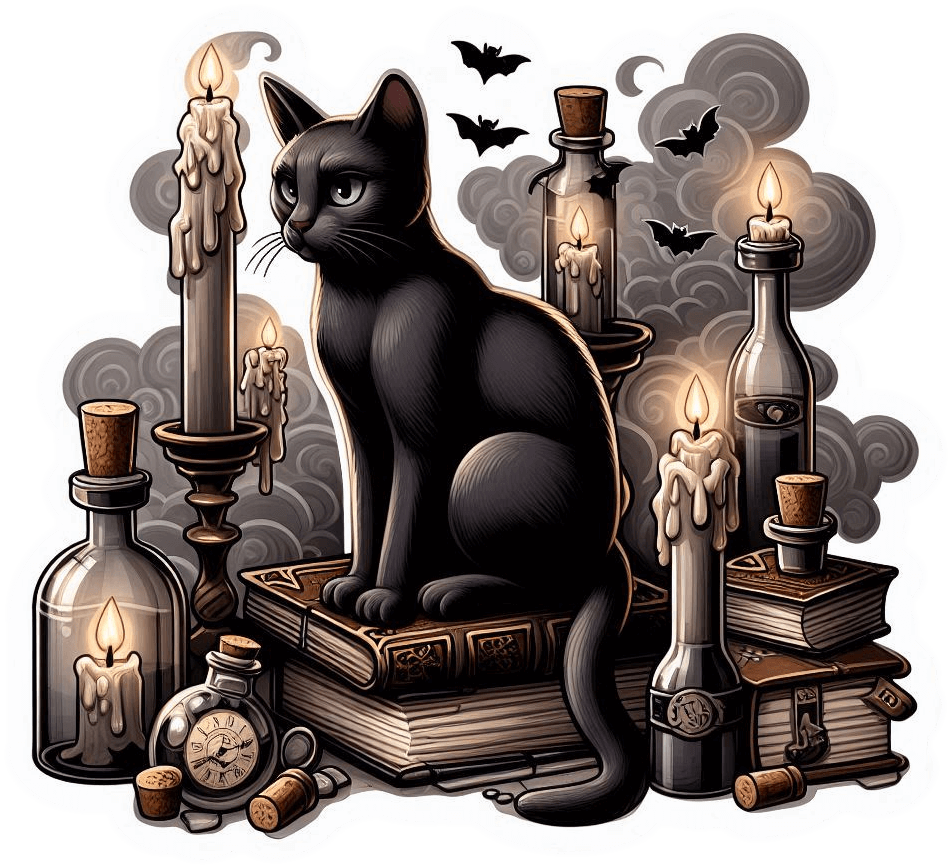 6402-Mascota de Bruja 05 Mascota De Bruja 05