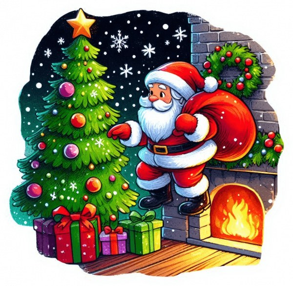 Navidad Arbolito Y Santa 05